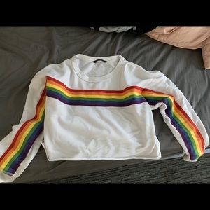 Abercrombie and fitch rainbow sweatshirt